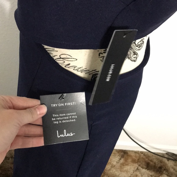 Lulu’s Navy Blue Maxi Dress - Picture 5 of 8